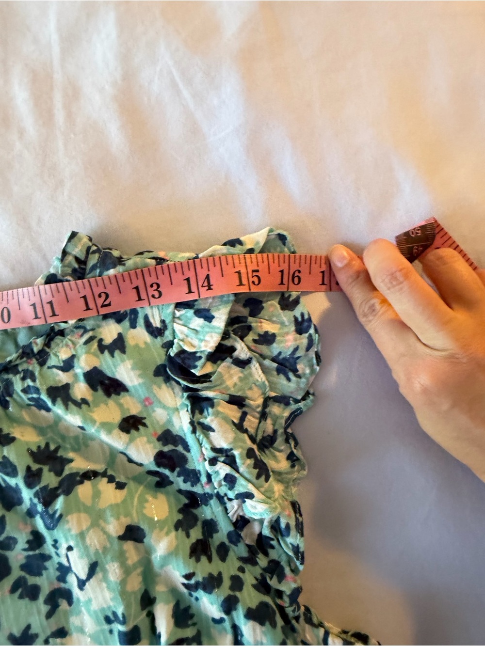 LOFT Mint Green Floral-Accent Top - Picture 5 of 9